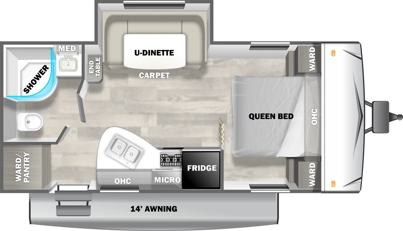 Evo West 2160RBX Floorplan